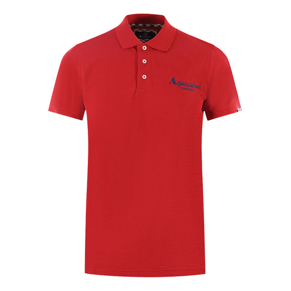 Aquascutum London Classic Red Polo Shirt