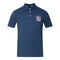 Aquascutum Aldis London Logo Blue Polo Shirt