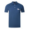 Aquascutum Aldis Brand London Logo Blue Polo Shirt