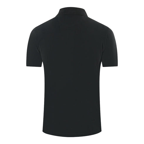 Parajumpers Patch Polo Patch Logo Black Polo Shirt