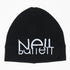 Neil Barrett Sliced Logo Beanie Black Hat PBCP247 H95634