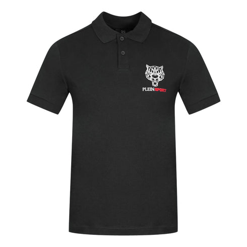 Philipp Plein Sport Block Chest Logo Black Polo Shirt