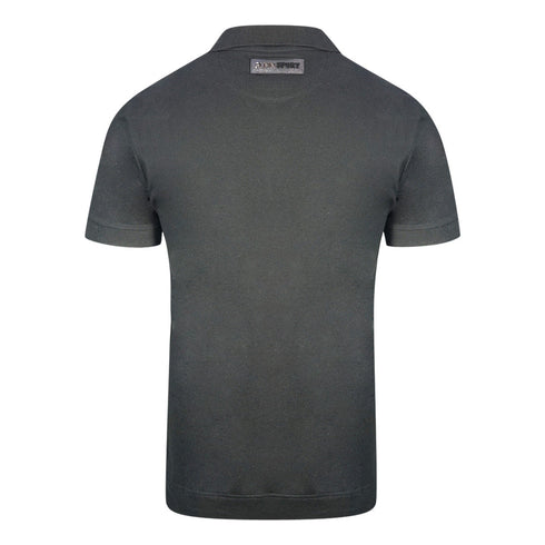 Philipp Plein Sport Circle Chest Logo Black Polo Shirt