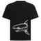 Palm Angels Broken Shark Design Black T Shirt