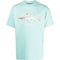 Palm Angels Classic Shark Design Light Blue T Shirt