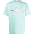 Palm Angels Classic Shark Design Light Blue T Shirt