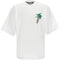 Palm Angels Sketchy Palm Tree Design Oversized Fit White T Shirt