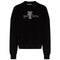 Palm Angels Logo Crew Black Sweater PMBA0262S22FLE0091001