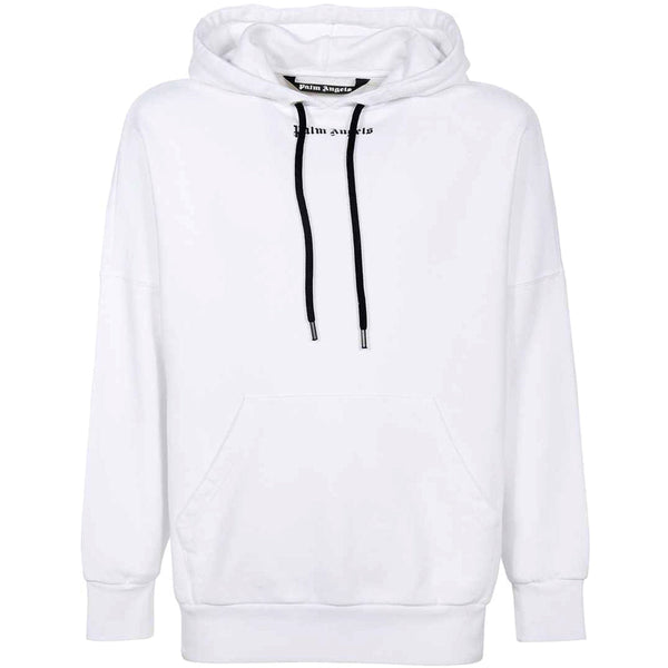Palm Angels Classic Logo White Oversized Hoodie Pmbb036C99Fle0010110 - Style Centre Wholesale