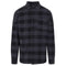 Palm Angels Curved Logo Checked Black Shirt