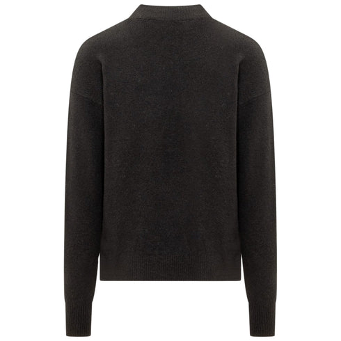 Palm Angels Classic Logo Black Knitted Jumper