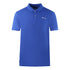 Aquascutum Brand Logo Plain Royal Blue Polo Shirt - Style Centre Wholesale
