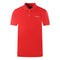 Aquascutum Brand Logo Plain Red Polo Shirt - Style Centre Wholesale
