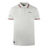 Aquascutum Twin Tipped Collar Brand Logo White Polo Shirt