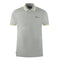 Aquascutum Twin Tipped Collar Brand Logo Grey Polo Shirt
