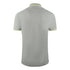 Aquascutum Twin Tipped Collar Brand Logo Grey Polo Shirt
