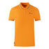 Aquascutum Twin Tipped Collar Brand Logo Orange Polo Shirt