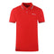 Aquascutum Twin Tipped Collar Brand Logo Red Polo Shirt - Style Centre Wholesale