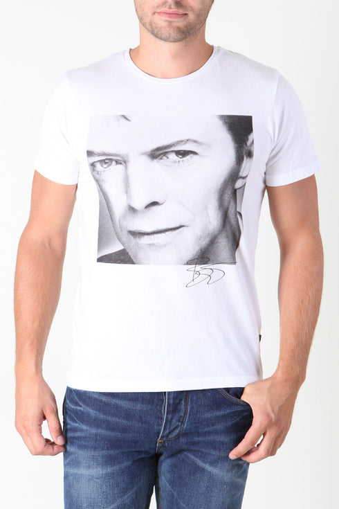 Jack and Jones Premium David Bowie Tee White