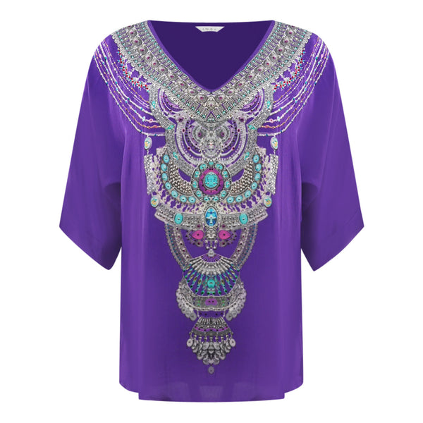 Inoa Purple Crystal Purple Silk Fish Top