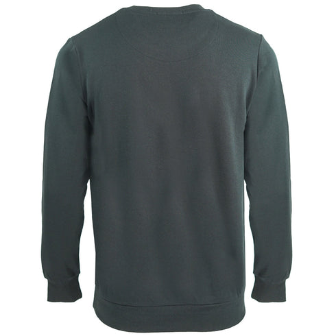 Aquascutum Large Crest Crew Neck Black Sweatshirt