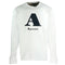 Aquascutum "A" Logo White Sweatshirt QMF003L0 01