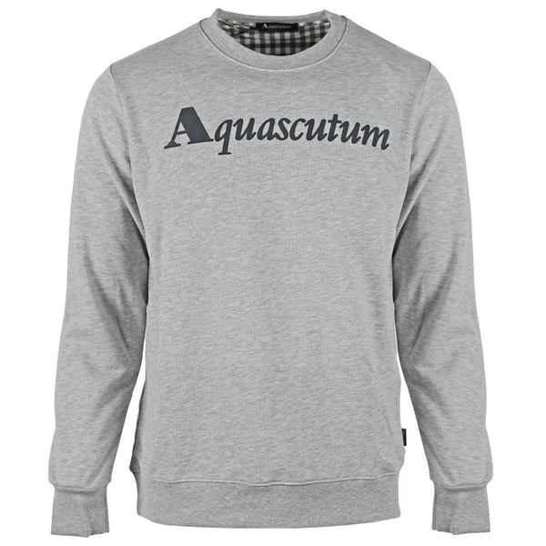 Aquascutum Box Logo Grey Sweatshirt