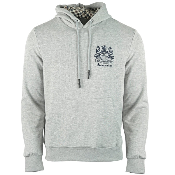 Aquascutum Aldis Logo Grey Hoodie