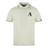 Aquascutum A Logo Biege Polo Shirt QMP010 10