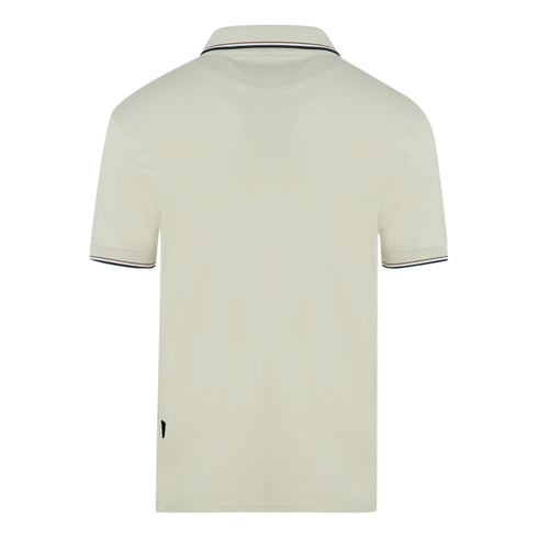 Aquascutum A Logo Biege Polo Shirt QMP010 10