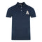 Aquascutum Check A Logo Navy Blue Polo Shirt