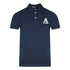 Aquascutum Check A Logo Navy Blue Polo Shirt