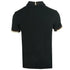 Aquascutum Aldis Crest Logo Black Polo Shirt QMP023 02
