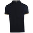 Aquascutum Aldis Crest Logo Navy Polo Shirt QMP023 03
