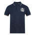 Aquascutum Aldis Crest Blue Polo Shirt