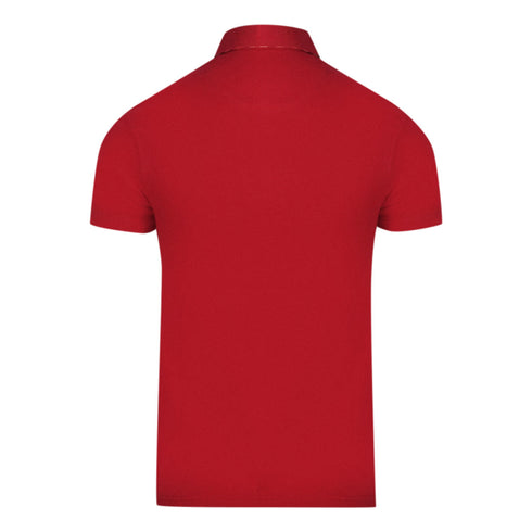 Aquascutum Aldis Crest Chest Logo Red Polo Shirt