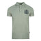 Aquascutum Aldis Crest Chest Logo Grey Polo Shirt