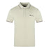 Aquascutum Tipped Collar Beige Polo Shirt QMP028 10