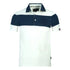 Aquascutum Colour Block Aldis Crest Chest Logo White Polo Shirt
