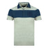 Aquascutum Colour Block Aldis Crest Chest Logo Grey Polo Shirt QMP030 94