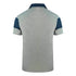 Aquascutum Colour Block Aldis Crest Chest Logo Grey Polo Shirt QMP030 94