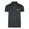 Aquascutum Aldis Crest Block Logo Black Polo Shirt