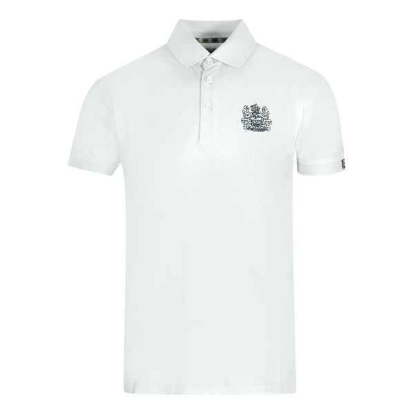 Aquascutum Aldis White Polo Shirt QMP050 01