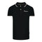 Aquascutum London Tipped Black Polo Shirt