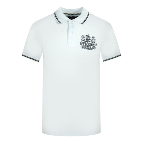 Aquascutum Aldis Tipped White Polo Shirt