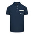 Aquascutum Check Pocket Navy Blue Polo Shirt