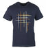 Aquascutum Criss Cross Navy Blue T-Shirt QMT015M0 03