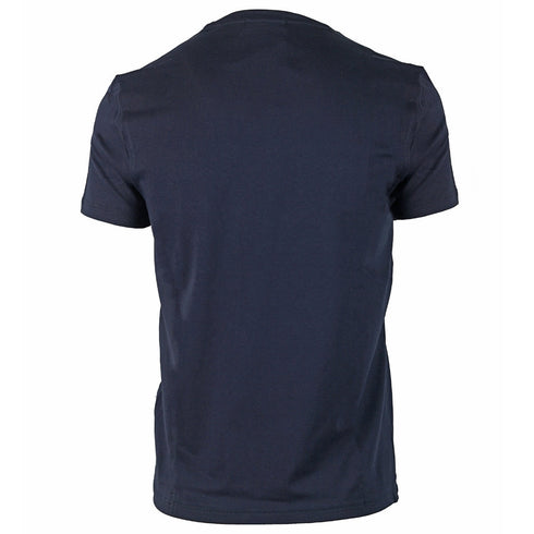 Aquascutum Sleeve Logo Navy T Shirt QMT021M0 03