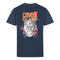 Cavalli Class Lightning Panther Design Navy T Shirt