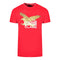 Cavalli Class Gold Eagle Logo Red T Shirt
